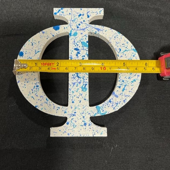 PHI Soroity Greek life wall hanging decor hand painted 6” x 6” - Picture 4 of 4